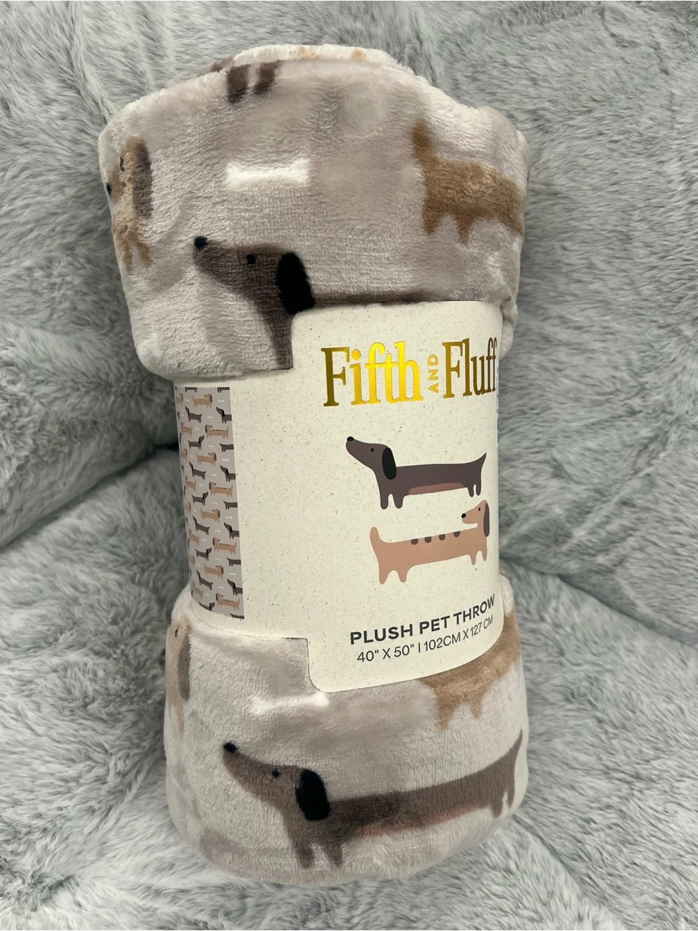 Dachshund Grey Pet Blanket